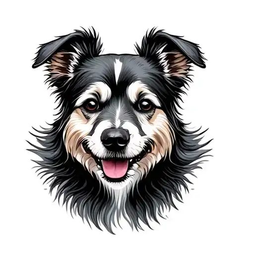 dog breed tattoo design idea