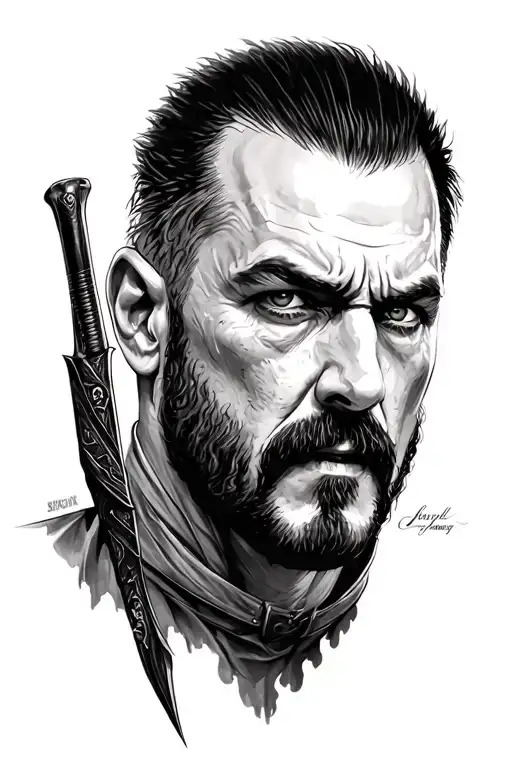 walking dead negan bat tattoo design idea