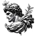 Greek God Adonis tattoo design idea