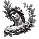 Greek God Adonis tattoo design idea