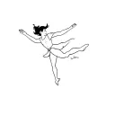 peter pan flying tattoo design idea