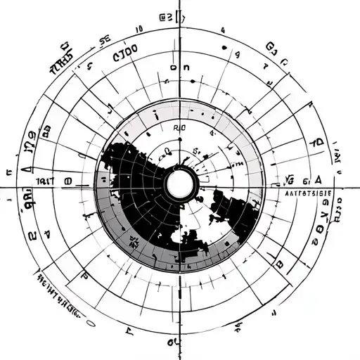 gps coordinates and line tattoo design idea