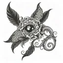 depression hard times tattoo design idea