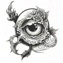 depression hard times tattoo design idea