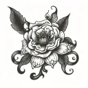 depression hard times tattoo design idea