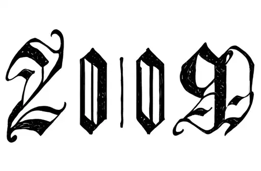 "2009" tattoo design idea