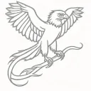 eagle holding snake tattoo design idea