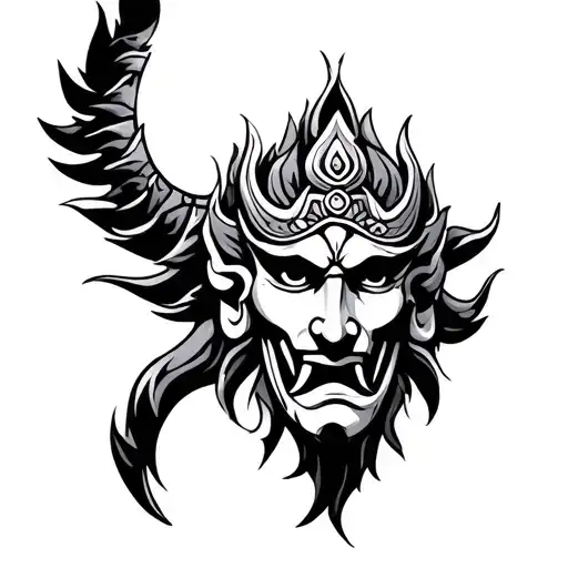 Vajra tattoo design idea