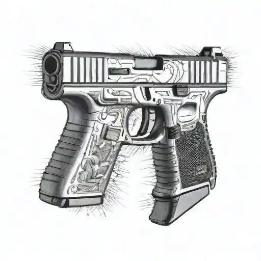 glock 19 tattoo design idea