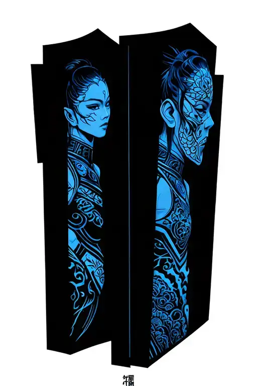 mass effect gateway tattoo design idea