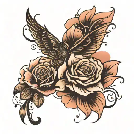 fade into you tattoo design idea