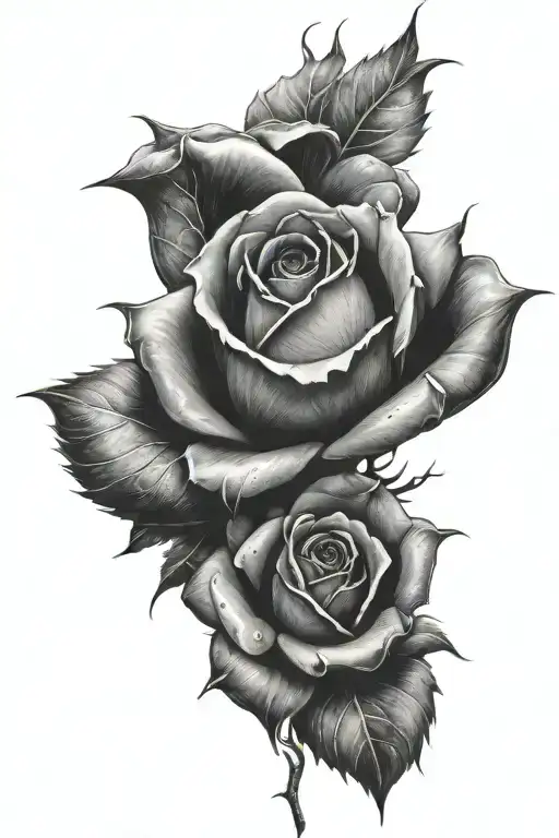 subway rose fry tattoo design idea