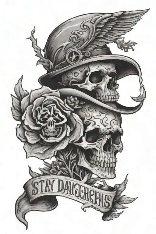 Stay Dangerous tattoo design idea