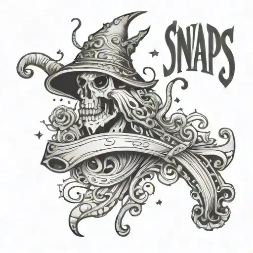 snapes wand casting a spell that says always  tattoo design idea