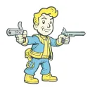 Fallout Vault Boy tattoo design idea