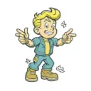 Fallout Vault Boy tattoo design idea