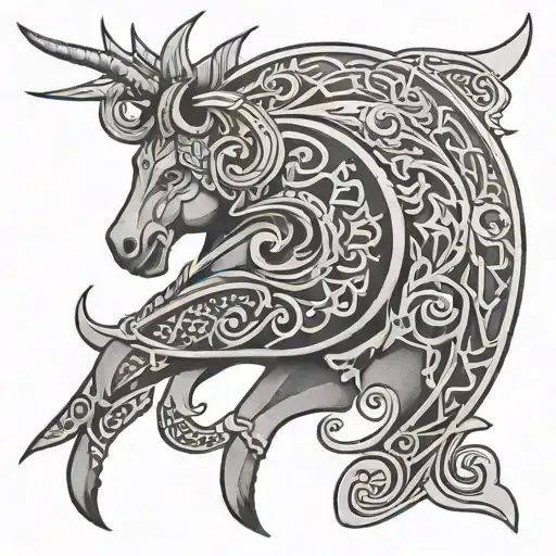 Anglo Saxon tattoo design idea