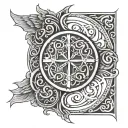 Anglo Saxon tattoo design idea