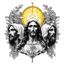 holy trinity tattoo design idea