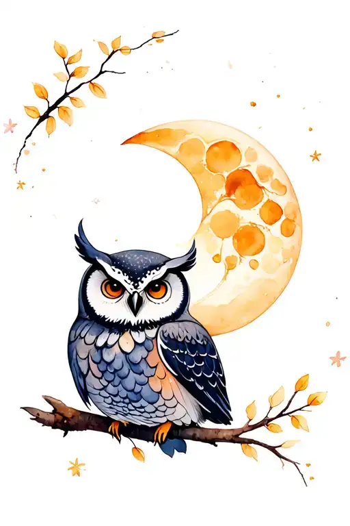owl moon tattoo design tattoo design idea