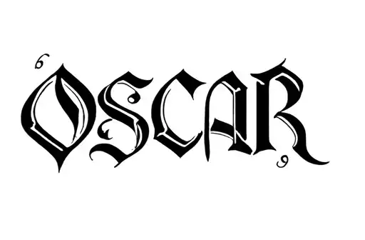 "Oscar" tattoo design idea