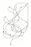 sonder / invisible string tattoo design idea