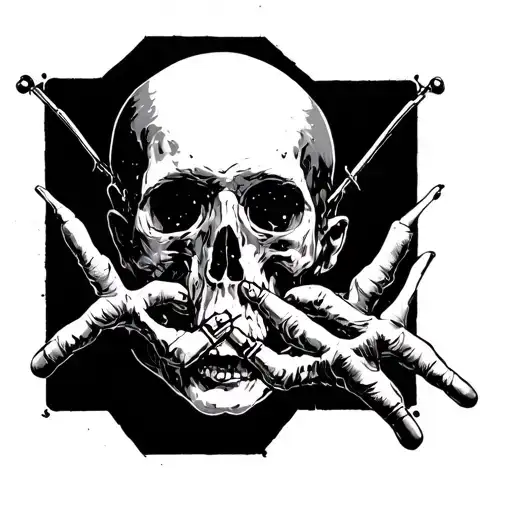 drugs lack of oxygen death date tattoo design idea