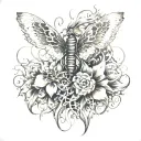 Biological tattoo design idea