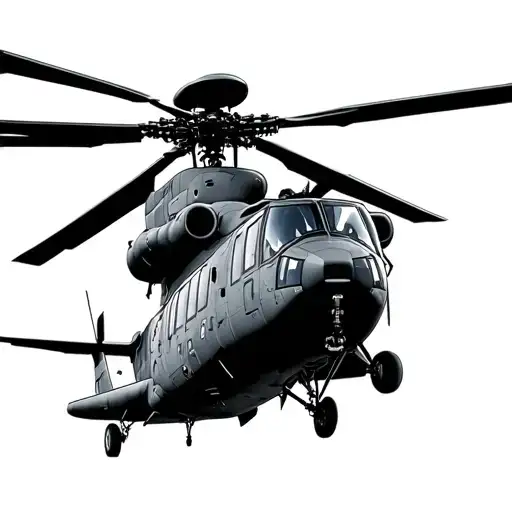 Chinook Helicopter tattoo design idea