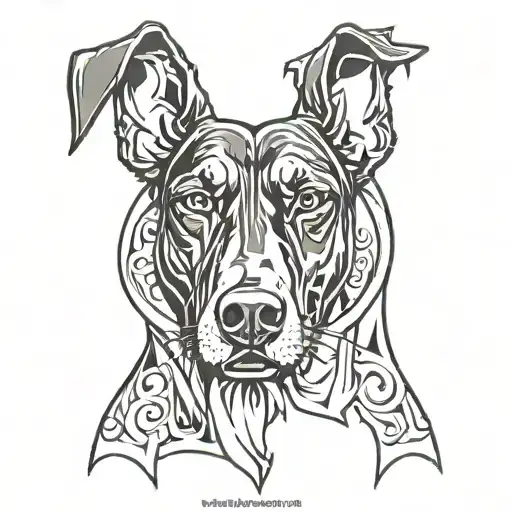 doberman dog tattoo design idea