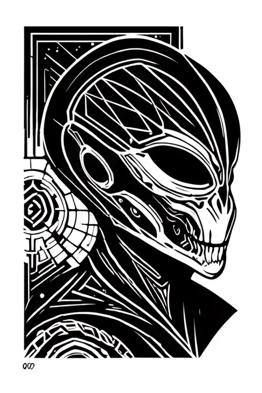 movie alien tattoo design idea
