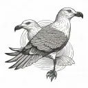 Seagull tattoo design idea