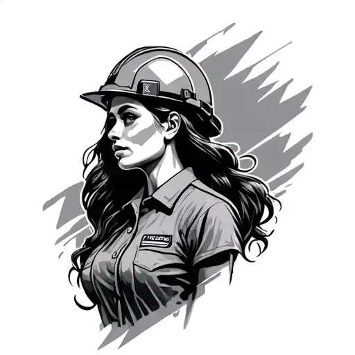civil engineer for women tattoo design idea