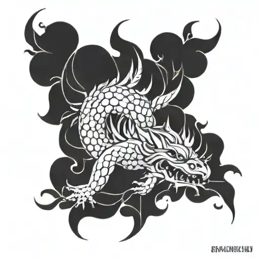 Namakubi tattoo design idea