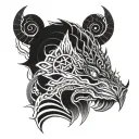 Namakubi tattoo design idea