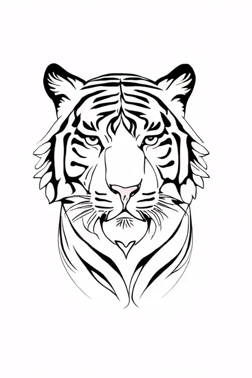 tiger - reselience - strength inspired tattoo design idea