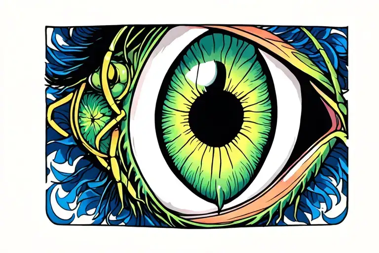 eyes of a praying mantis tattoo  tattoo design idea