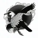 cormorant tattoo design idea