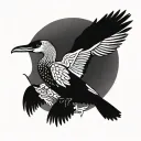 cormorant tattoo design idea