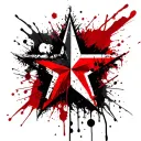 chaos star tattoo design idea