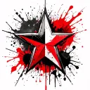 chaos star tattoo design idea
