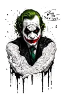 Joker Why So Serious tattoo design idea