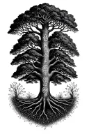 A family tree tattoo with each branch representing a different zodiac sign (Taurus, Libra, Virgo, Capricorn) tattoo design idea