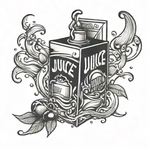 juice world juice box tattoo design idea