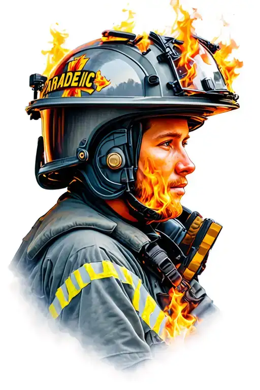 paramedic wildland firefighter tattoo design idea