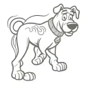 simple scooby doo tattoo design idea