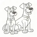 simple scooby doo tattoo design idea