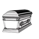 Casket tattoo design idea