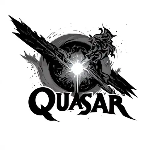 Quasar tattoo design idea