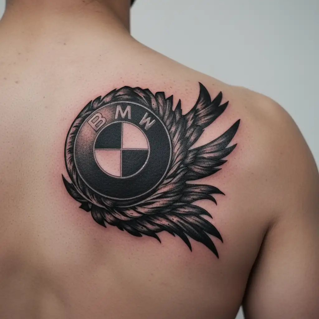 bmw logo tattoo design idea
